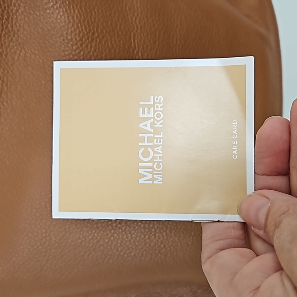 MICHAEL KORS Lydia Brown Pebbled Leather Hobo- Like NEW - Picture 12 of 13